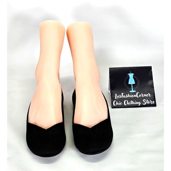 Rothy's  Womens Black and Electric Blue Signature Round Toe Flat Size 6.5 146 - Picture 14 of 16